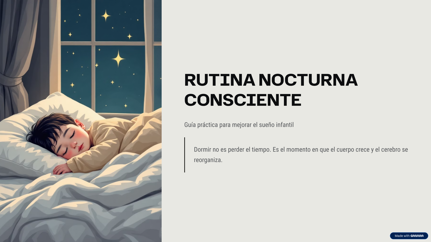 Guía gratuita: Higiene del sueño infantil (PDF)